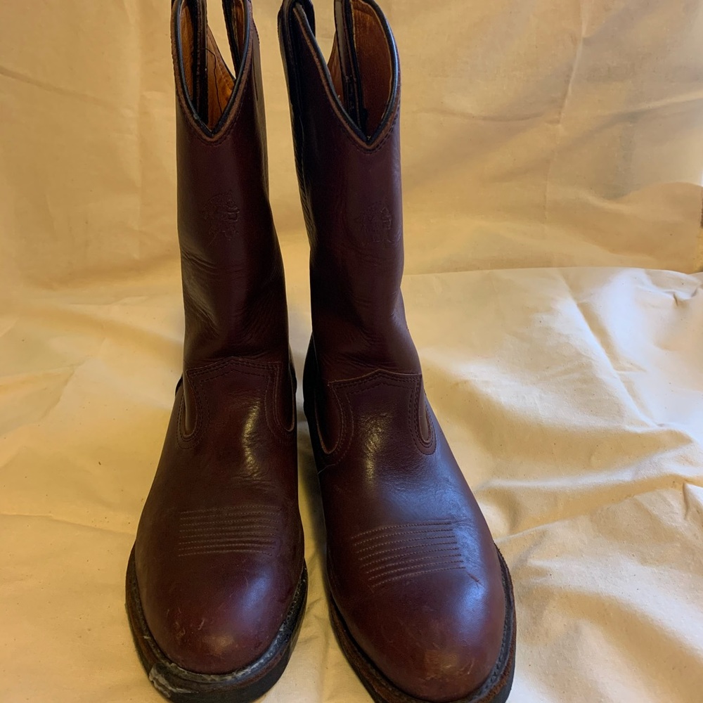 Leather Cowboy Boots EUC